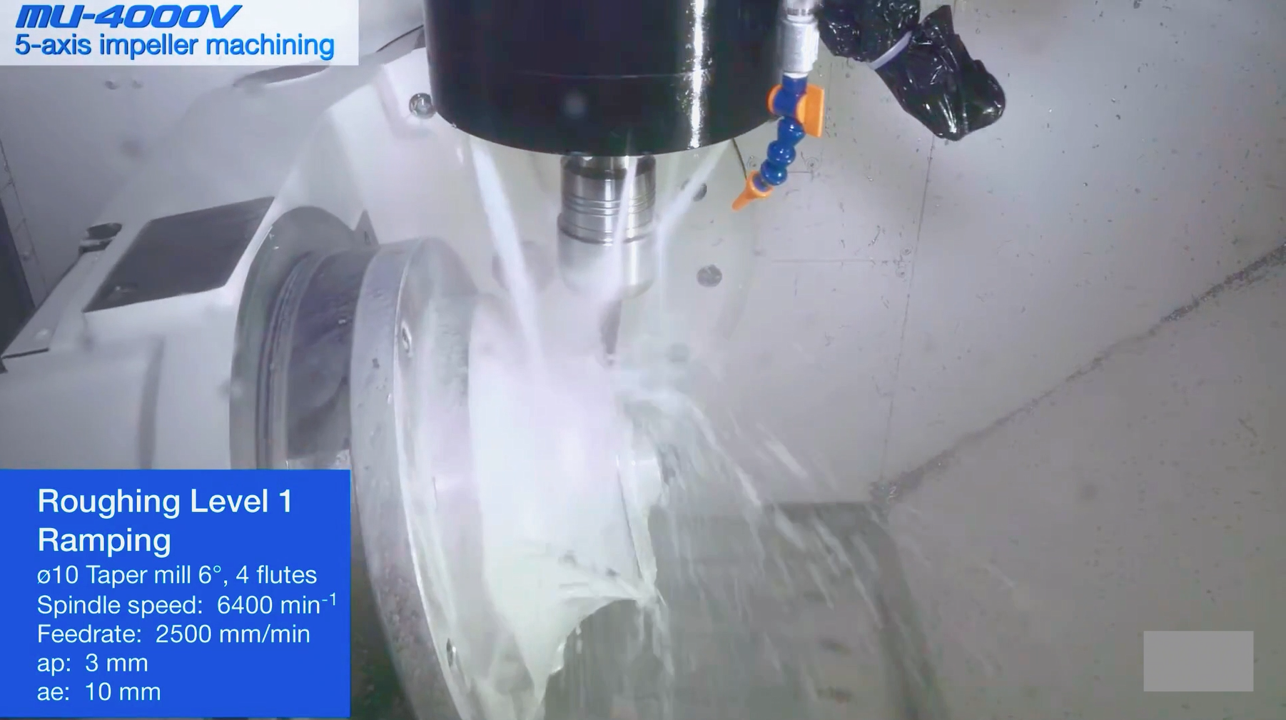 OKUMA五軸MU-4000V搖籃式立式加工中心基礎運行