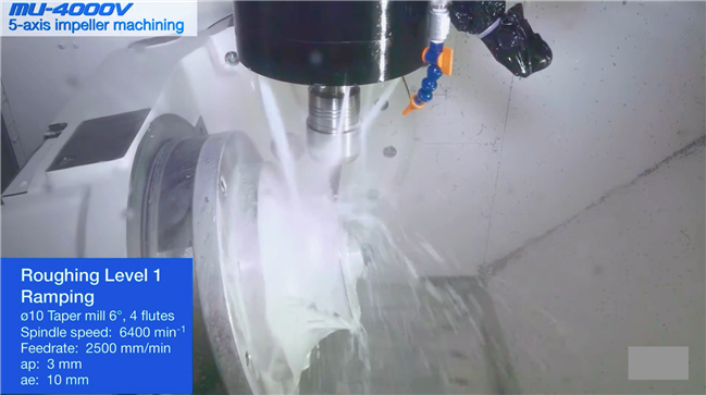 OKUMA五轴MU-4000V摇篮式立式加工中心基础运行